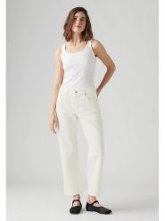 Levi's Dżinsy - Regular fit - w kolorze białym rozmiar: W29/L27. Brązowe jeansy Levi's, l, z aplikacjami, z bawełny, klasyczne. Za 205.93 zł.