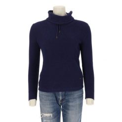 Second life - Damski sweter w granatowym kolorze - Stan bardzo dobry. Niebieskie swetry Ralph Lauren, bez wzorów, sportowe, bez ramiączek. Za 127.76 zł.