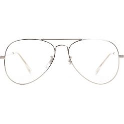 Srebrno-Białe Okulary Zerówki Jade. Okulary przeciwsłoneczne marki Kazar. Za 14.99 zł.