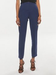Pinko Spodnie materiałowe Bello 100155 A1L4 Granatowy Slim Fit. Niebieskie spodnie materiałowe Pinko, bez wzorów, z materiału. Za 779.99 zł.