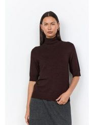 Soyaconcept Golf "Dollie" w kolorze ciemnobrązowym rozmiar: M. Brązowe swetry Soyaconcept, m, bez wzorów, bez ramiączek. Za 169.95 zł.