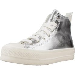 Buty CONVERSE CHUCK TAYLOR ALL STAR LIFT PLATFORM METALLIC Srebrny. Szare buty sportowe lifestyle Converse, bez wzorów, z syntetyku, bez zapięcia. W wyprzedaży za 334.35 zł.