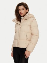 4F Kurtka puchowa 4FWAW24TDJAF470 Beżowy Regular Fit. Brązowe kurtki 4f, xs, bez wzorów, z puchu, bez kaptura. Za 249.99 zł.