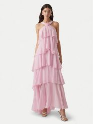 Vero Moda Sukienka wieczorowa Felicia 10295237 Różowy Tight Fit. Czerwone sukienki Vero Moda, l, bez wzorów, z syntetyku, wizytowe, bez kołnierzyka, bez ramiączek. Za 229.99 zł.