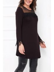 Milan Kiss Tunika w kolorze brązowym rozmiar: XL. Brązowe tuniki Milan Kiss, xl, bez wzorów, z koronki, bez kołnierzyka, bez ramiączek. Za 60.99 zł.