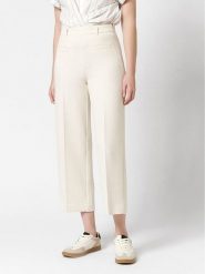 Rosner Spodnie materiałowe w kolorze kremowym rozmiar: W44/L26. Brązowe spodnie materiałowe Rosner, bez wzorów, z materiału. Za 208.99 zł.