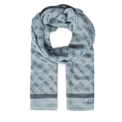 Szal Guess. Niebieskie szaliki i kominy Guess, z aplikacjami. Za 199.99 zł.