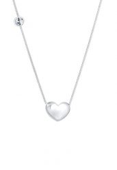 Elli Damski wisior serce soliter Miłość z kryształami srebro 925 Sterling Silver Naszyjniki 1 ct. Szare naszyjniki Elli, z materiału, srebrne. Za 293.99 zł.
