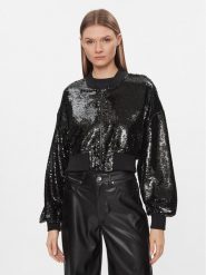 ONLY Bluza 15305685 Czarny Regular Fit. Czarne bluzy ONLY, xl, bez wzorów, z syntetyku, bez kaptura. Za 139.99 zł.