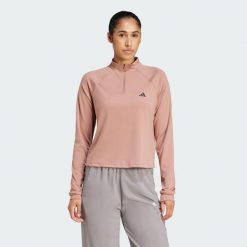 Bluza Train Essentials Minimal Branding 1/4-Zip. Czarne bluzy adidas, l, bez wzorów, z materiału, bez kaptura. W wyprzedaży za 159.20 zł.