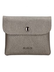 Beagles Portfel w kolorze srebrnym - 10 x 2,5 cm rozmiar: onesize. Szare portfele Beagles, bez wzorów, z materiału. Za 56.53 zł.