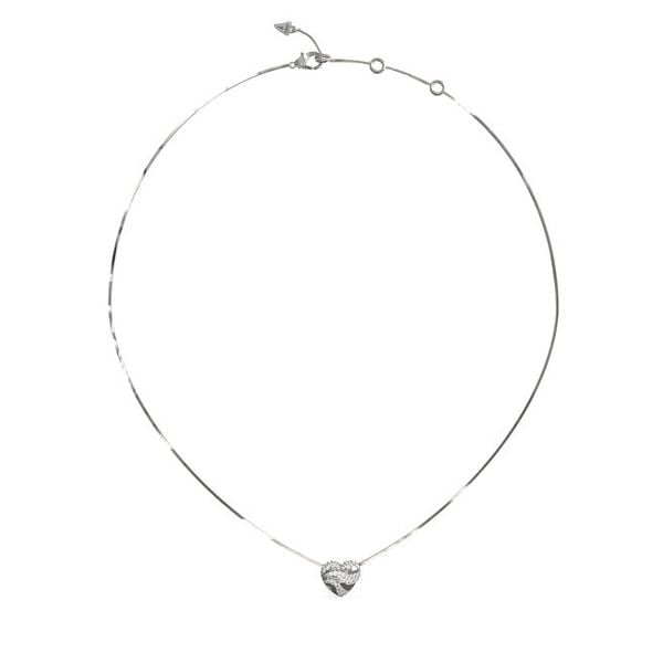 Naszyjnik Guess. Szare naszyjniki Guess, srebrne. Za 229.99 zł.