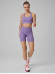 Legginsy do biegania krótkie damskie z wysokim stanem. Czerwone legginsy sportowe 4f, na lato, l, bez wzorów, z dzianiny, z podwyższonym stanem, do biegania. Za 89.99 zł.