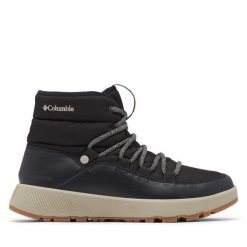 Śniegowce Columbia. Czarne śniegowce Columbia, bez wzorów, bez zapięcia. Za 499.99 zł.