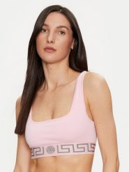 Versace Biustonosz top 1013323 Różowy. Czerwone biustonosze Versace, bez wzorów, z bawełny, bez kołnierzyka, bez ramiączek. Za 219.99 zł.