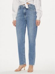 Guess Jeansy W4RA21 D5912 Niebieski Regular Fit. Niebieskie jeansy Guess, z aplikacjami, z bawełny. Za 259.99 zł.