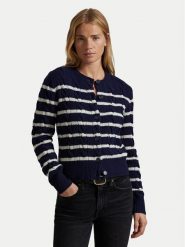 Polo Ralph Lauren Kardigan 211947909001 Granatowy Regular Fit. Niebieskie swetry Polo Ralph Lauren, xs, bez wzorów, z wełny, bez ramiączek. Za 759.99 zł.