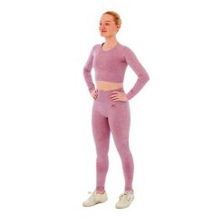 Damski zestaw sportowy Xtreme - legginsy sportowe + sportowy Croptop - Różowy. Czerwone legginsy XTREME SOCKSWEAR, bez wzorów, z materiału, sportowe, długie. Za 199.42 zł.
