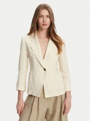 Marella Marynarka Biella 2513041062 Écru Regular Fit. Marynarki i żakiety Marella, bez wzorów, ze lnu, bez ramiączek. Za 1,459.00 zł.