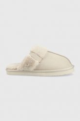 Calvin Klein Jeans kapcie Home Clog kolor beżowy. Brązowe kapcie Calvin Klein Jeans, bez wzorów, z jeansu. Za 369.99 zł.
