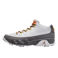 Air Jordan 9 Retro Low Golf US Open. Białe swetry Jordan, bez wzorów, retro, bez ramiączek. Za 843.21 zł.