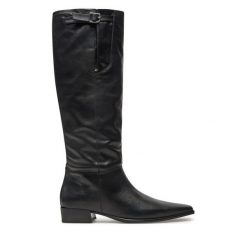 Kozaki Vagabond Shoemakers. Czarne kozaki Vagabond Shoemakers, bez wzorów, bez obcasa, na słupku, bez zapięcia. Za 1,199.00 zł.