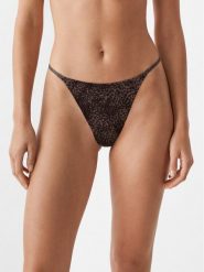 Calvin Klein Underwear Figi klasyczne LV00QF8657 Brązowy. Brązowe figi Calvin Klein Underwear, bez wzorów, z syntetyku. Za 119.99 zł.