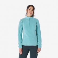 Polar turystyczny damski Quechua MH100. Bluzy z polaru QUECHUA, m, bez wzorów, z materiału, trekkingowe. Za 49.99 zł.