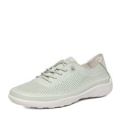 Półbuty Remonte. Niebieskie półbuty wsuwane Remonte, bez wzorów, bez obcasa, na płaskiej podeszwie. Za 379.99 zł.