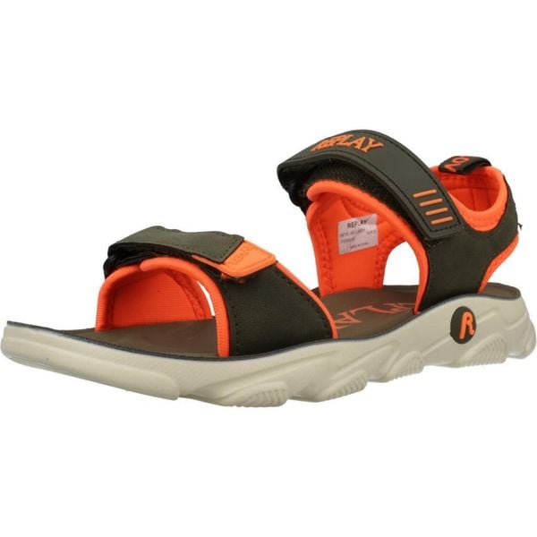 Sandały REPLAY JARRETH 1 Szary. Szare sandały Replay, bez wzorów, z syntetyku, sportowe, bez obcasa, bez zapięcia. Za 178.99 zł.