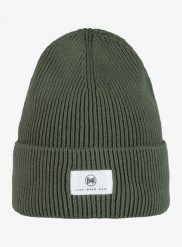 Czapka zimowa Buff Drisk - silversage. Zielone czapki zimowe Buff, bez wzorów, z bawełny. Za 139.99 zł.