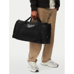 Torba sportowa Reebok. Czarne torby sportowe Reebok, bez wzorów. Za 129.99 zł.