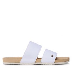 Klapki Rip Curl. Białe klapki Rip Curl, bez wzorów, sportowe, bez obcasa, bez zapięcia. Za 329.99 zł.