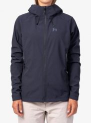 Kurtka softshell damska Hannah Airy Hoody. Niebieskie kurtki przejściowe sportowe Hannah, l, bez wzorów, z materiału, bez kaptura, trekkingowe. Za 412.49 zł.
