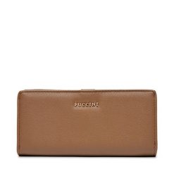 Duży Portfel Damski Puccini. Zielone portfele Puccini, bez wzorów. Za 39.99 zł.