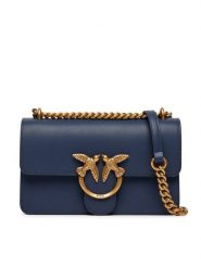PINKO Torebka Love One Mini Dc AI 25-26 PLTT 100074 A0F1 Granatowy. Niebieskie listonoszki Pinko, bez wzorów, ze skóry, bez dodatków. Za 1,239.00 zł.
