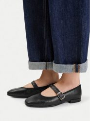 Lasocki Baleriny CEO-RST-ROMI-96 Czarny. Czarne baleriny Lasocki, bez wzorów, ze skóry, bez obcasa, bez zapięcia. Za 199.99 zł.