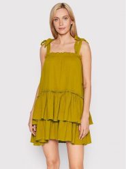 Waikane Vibe Sukienka letnia Kiwi Zielony Relaxed Fit. Zielone sukienki Waikane Vibe, m, bez wzorów, z syntetyku, bez kołnierzyka, bez ramiączek. Za 159.99 zł.