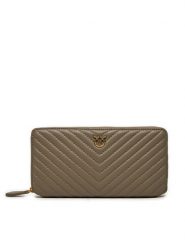 PINKO Portfel Ryder Zip Around . AI 24-25 PCPL 100250 A0GK Szary. Szare portfele Pinko, bez wzorów, ze skóry. Za 879.99 zł.