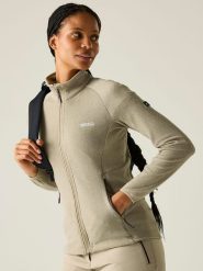 Regatta Kurtka polarowa "Malana" w kolorze beżowym rozmiar: 44. Brązowe kurtki Regatta, bez wzorów, z polaru, bez kaptura. Za 123.82 zł.