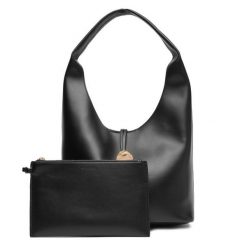 Torebka Calvin Klein Jeans. Czarne torebki klasyczne Calvin Klein Jeans, bez wzorów, z jeansu, klasyczne, bez dodatków. Za 569.99 zł.