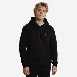 Bluza na deskorolkę z wytrzymałego materiału HD500 czarna. Czarne bluzy Decathlon, na zimę, m, bez wzorów, z bawełny, bez kaptura, narciarskie. Za 139.99 zł.