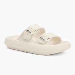 Klapki damskie Ellesse Karly. Brązowe klapki Ellesse, bez wzorów, z materiału, bez obcasa, bez zapięcia. Za 52.99 zł.