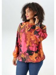 Aniston Bluzka w kolorze różowo-pomarańczowym rozmiar: 50. Pomarańczowe bluzki Aniston, bez wzorów, bez kołnierzyka, bez ramiączek. Za 95.99 zł.