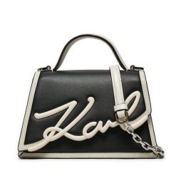 Torebka KARL LAGERFELD. Czarne torebki klasyczne KARL LAGERFELD, bez wzorów, klasyczne, bez dodatków. Za 669.99 zł.