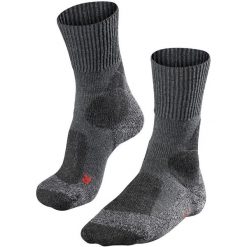 Skarpetki damskie Falke TK1. Szare skarpetki Falke, bez wzorów, z elastanu. Za 161.50 zł.