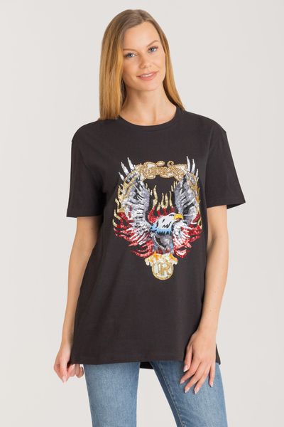 T-shirt Garnett JOHN RICHMOND. T-shirty John Richmond, s, bez wzorów, bez kołnierzyka, bez ramiączek. Za 1,179.00 zł.