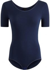 Body z półrękawem, z bawełny. Białe body i gorsety bonprix, bez wzorów, z bawełny, bez ramiączek. Za 67.99 zł.