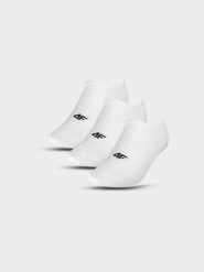 4F Skarpety casual stopki (3-pack) damskie - białe 35-38. Białe skarpetki 4f, bez wzorów, z bawełny. Za 44.99 zł.