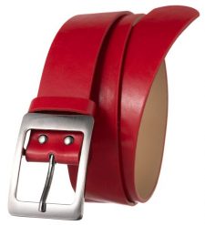 Pasek czerwony CAVALDI SBB-CV-4A RED. Czerwone paski 4U Cavaldi, bez wzorów, ze skóry ekologicznej, biznesowe. Za 12.00 zł.